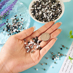 100G Opaque & Transparent Inside Colours 6/0 Glass Seed Beads&nbsp;SEED-TA0001-12A