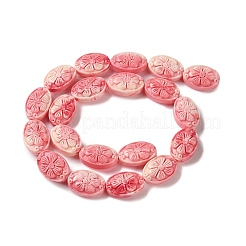 Synthetic Coral Dyed Beads Strands&nbsp;G-A290-B01-01