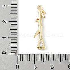 Brass Micro Pave Cubic Zirconia Pendants&nbsp;KK-M326-13B-G