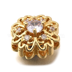 Brass Pave Cubic Zirconia Multi-strand Links&nbsp;KK-F913-11G
