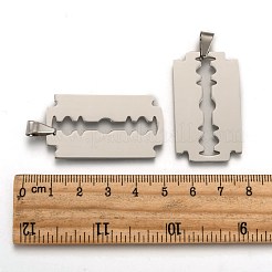 Tarnish Resistant 201 Stainless Steel Blade Pendants&nbsp;STAS-I032-069B