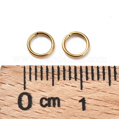 Ion Plating(IP) 304 Stainless Steel Open Jump Rings&nbsp;STAS-R060-5x0.7-G