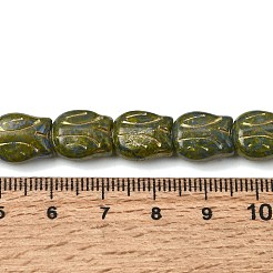 Painted Glass Beads Strands&nbsp;GLAA-Z021-20B