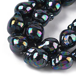 Electroplated Glass Beads Strands&nbsp;GLAA-Z013-01A-02