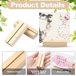 20Pcs 4 Styles Wood Name Card Holder&nbsp;AJEW-CJ0001-43