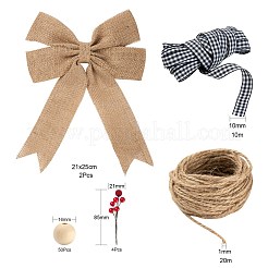 DIY Wood Bead Christmas Ornaments Kits&nbsp;DIY-TZ0001-05