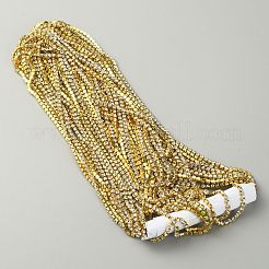 Brass Rhinestone Strass Chains&nbsp;CHC-TAC0001-04G-01A