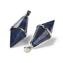 Natural Lapis Lazuli Pointed Pendants&nbsp;G-F763-04P-07