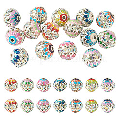 15Pcs Brass Enamel Beads&nbsp;KK-TA0009-20P