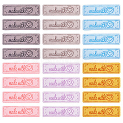 42Pcs 6 Colors Microfiber Label Tags&nbsp;DIY-TA0012-18