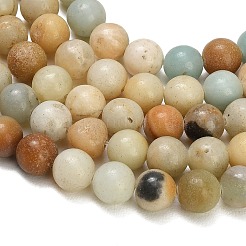 Natural Flower Amazonite Beads Strands&nbsp;GG-CBA6382-A04-8mm-01