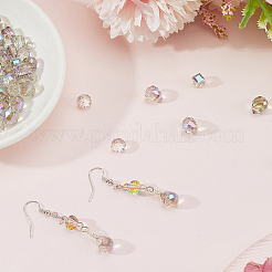 114Pcs Transparent Electroplate Glass Beads&nbsp;GLAA-PA0001-17C