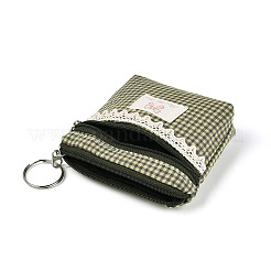 Plaid Pattern Cotton Cloth Wallets&nbsp;AJEW-N003-10