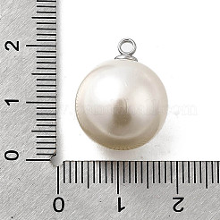 ABS Plastic Imitation Pearl Pendants&nbsp;FIND-H052-01I-01P