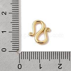 Brass S-Hook Clasps&nbsp;KK-P340-47G