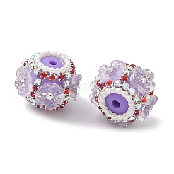 Flower Style Resin Rhinestone Beads&nbsp;CLAY-NH0003-05S-01