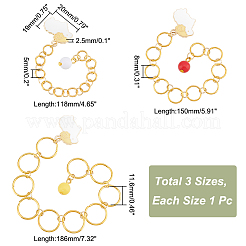 Alloy Enamel Sheep Pendant Knitting Row Counter Chains&nbsp;HJEW-PH01835