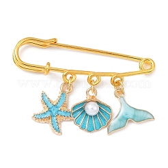 Marine Theme Pendant Alloy Enamel Brooches&nbsp;JEWB-BR00143