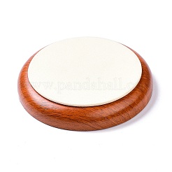 Flat Round Wood Pesentation Jewelry Bracelets Display Tray&nbsp;ODIS-P008-15B-01