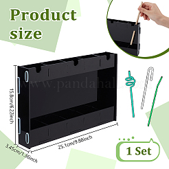 Acrylic Straw Display Holder&nbsp;ODIS-WH0038-194A