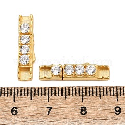 925 Sterling Silver Micro Pave Clear Cubic Zirconia Bayonet Clasps&nbsp;STER-C016-01A-G