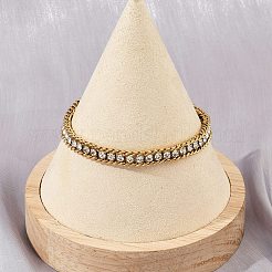 304 Stainless Steel Curb Chain Bracelets for Women&nbsp;BJEW-Z143-21G