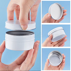Round Aluminium Tin Cans&nbsp;CON-WH0079-13A