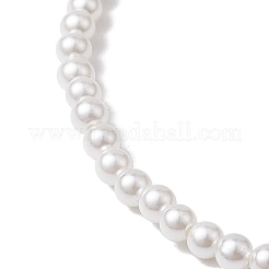 Rond Shell Pearl Beaded Stretch Bracelets for Women&nbsp;BJEW-JB11038