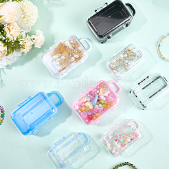 8Pcs 8 Styles Luggage Cases Plastic Candy Gift Storage Boxes&nbsp;CON-CN0001-11