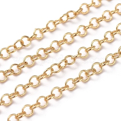 3.28 Feet Soldered Brass Rolo Chains&nbsp;X-CHC-G005-07G