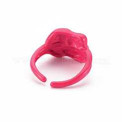 Spray Painted Brass Peg Bails Cuff Finger Ring Settings&nbsp;KK-S362-002-NR