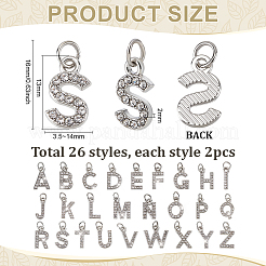 24Pcs Alloy Rhinestone Pendants&nbsp;PALLOY-PH01911