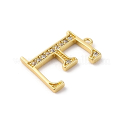 Rack Plating Brass Micro Pave Cubic Zirconia Pendant&nbsp;KK-H449-76G-01