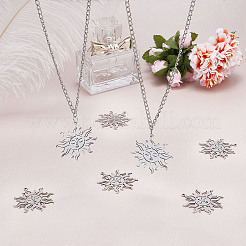10Pcs 201 Stainless Steel Pendants&nbsp;STAS-DC0011-07