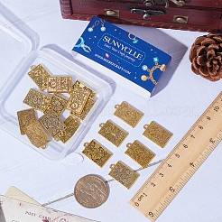 36Pcs 6 Style Rack Plating Alloy Pendants&nbsp;FIND-SC0005-74