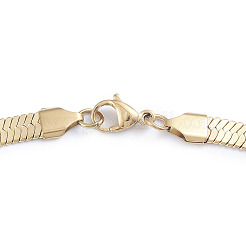 Unisex 304 Stainless Steel Herringbone Chains Necklaces&nbsp;LS-NJEW-L173-011-G