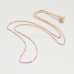 925 Sterling Silver Box Chain Necklaces&nbsp;STER-M086-13D
