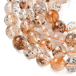 Natural Herkimer Diamond Beads Strands&nbsp;G-Z115-C03-6mm