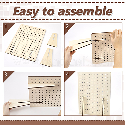 Rectangle Wood Jewelry Rack&nbsp;ODIS-WH0070-77