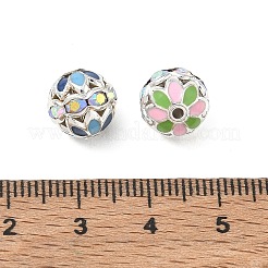 Brass Enamel Beads&nbsp;KK-CBA18B7-01P