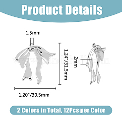 24Pcs 2 Colors Rack Plating Alloy Pendants&nbsp;FIND-DC0005-56