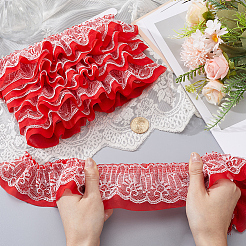 10 Yards Polyester Lace Ribbon&nbsp;OCOR-GF0006-25A