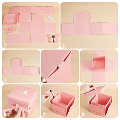 DIY Butterfly Flying Surprise Gift Paper Storage Boxes&nbsp;CON-WH0110-54B