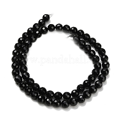 Natural Black Onyx Beads Strands&nbsp;G-C280-B01-6mm