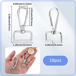 16Pcs Zinc Alloy Swivel Clasps&nbsp;FIND-SP0003-73P