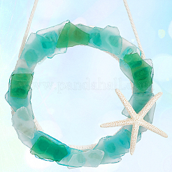 Christmas Wreath Glass Ornaments&nbsp;HJEW-WH20003-23