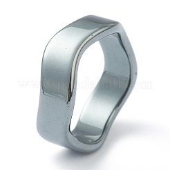 Non-magnetic Synthetic Hematite Finger Rings&nbsp;RJEW-J072-03B