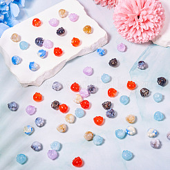 140Pcs 7 Colors Two Tone Acrylic Beads&nbsp;TACR-TA0001-50A