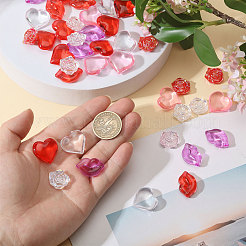 450Pcs 8 Styles Transparent Acrylic Beads&nbsp;TACR-CA0001-34