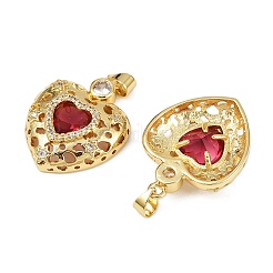 Brass Micro Pave Cubic Zirconia Pendants&nbsp;KK-S526-20G-A03